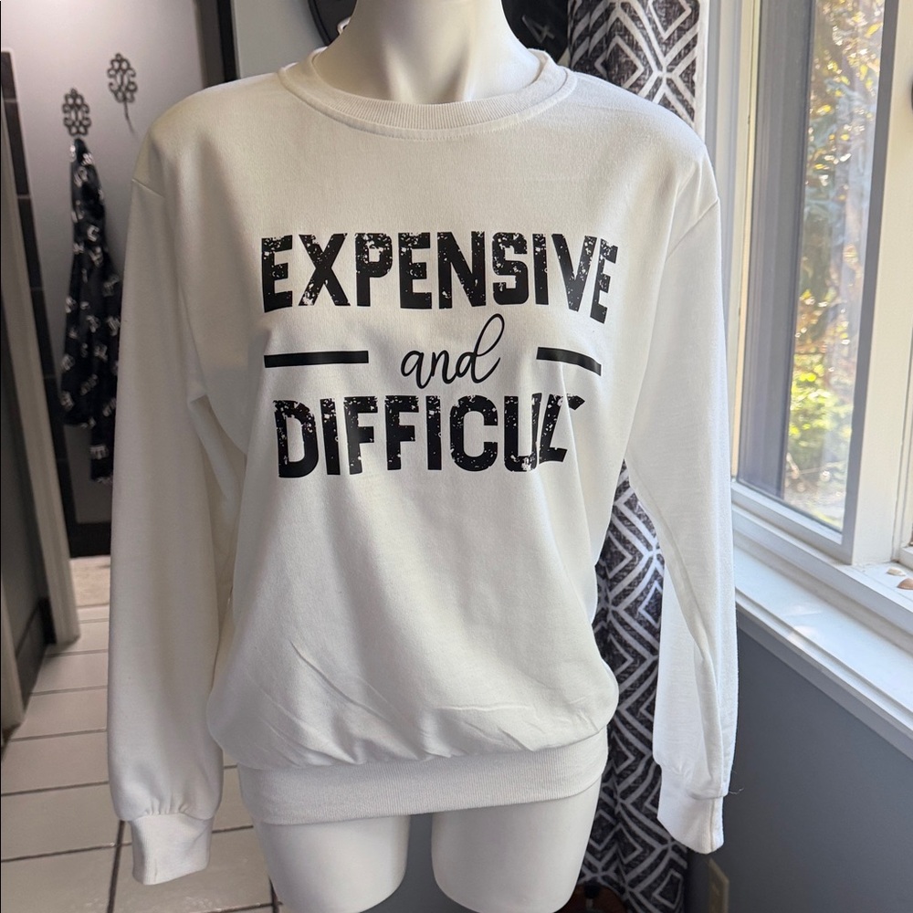 White Graphic Sweatshirt